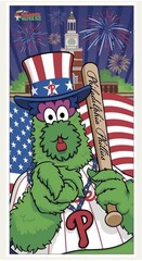 7/6/2025 Phillies SGA – Philadelphia Water Ice Phillie Phanatic Beach Towel NEW