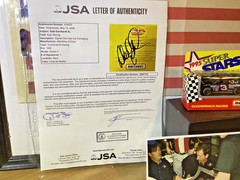DALE EARNHARDT SIGNED 1995 LIMITED EDITION 1:64 MATCHBOX JSA LETTER AUTHENTICITY
