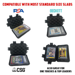 Graded Card Storage Box Sports Trading Card Case fits 5 PSA Sports Card Slabs