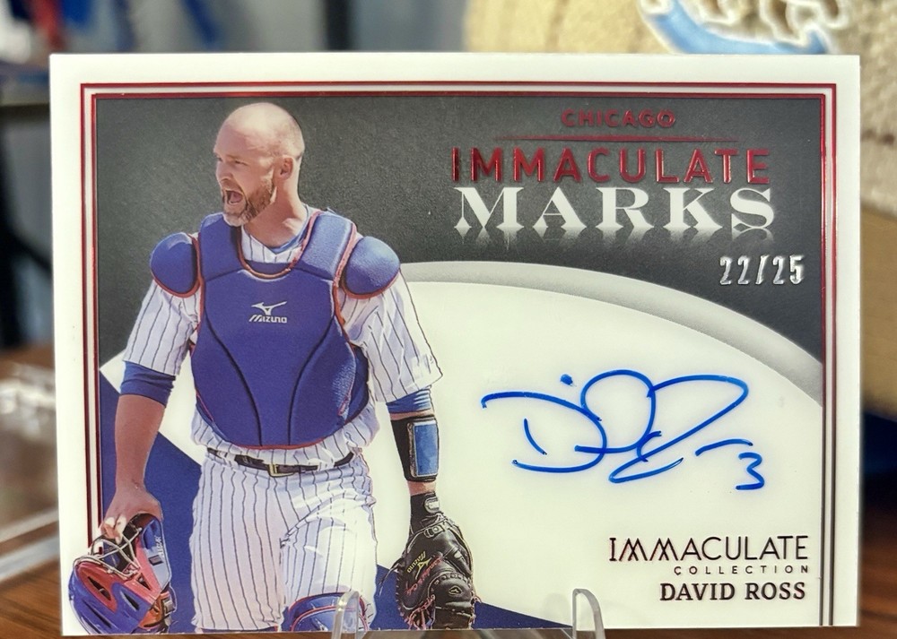 2022 Panini Immaculate Collection – Immaculate Marks David Ross /25 Cubs rare