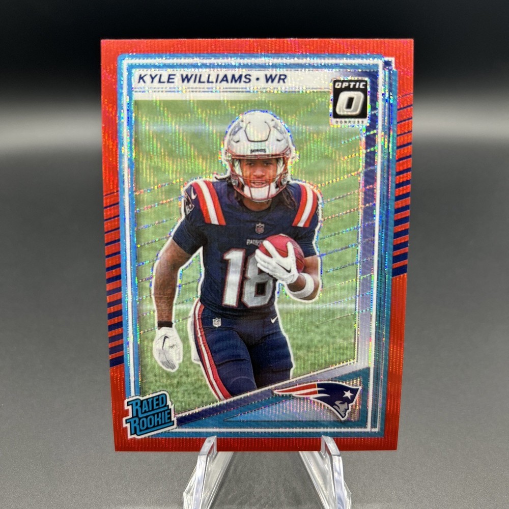 2025 Panini Donruss – Rated Rookie Kyle Williams #327 Optic Red Wave (RC)