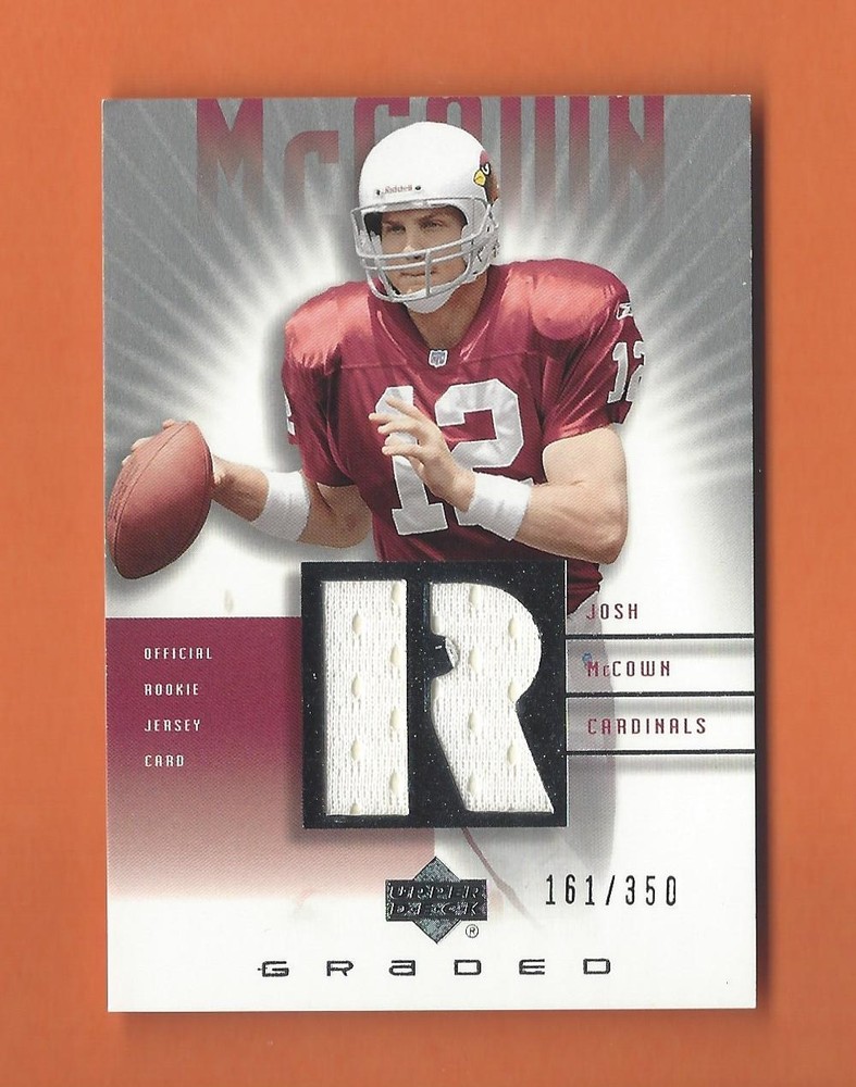 2002 UD GRADED RC JOSH McCOWN JERSEY #d 161/350 ARIZONA CARDINALS