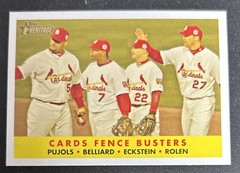 2007 Topps Heritage Cards Fence Busters Pujols Belliard Eckstein Rolen 351 VG OC