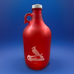 St. Louis Cardinals 64oz Red frosted collectible growler 10.5 Inch MLB Mancave