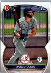 Spencer Jones 1ST BOWMAN CARD 2023 Bowman #BP-139 New York Yankees