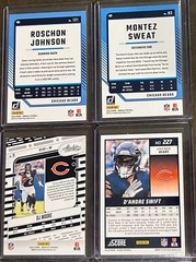 2024 Panini Football Chicago Bears 4 Card Parallel Trading Lot!