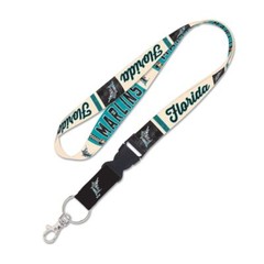MIAMI FLORIDA MARLINS COOPERSTOWN RETRO LANYARD DETACHABLE BUCKLE NEW WINCRAFT