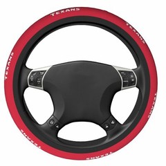15in Houston Texans Car Steering Wheel Cover Anti-slip Elastic Decorative