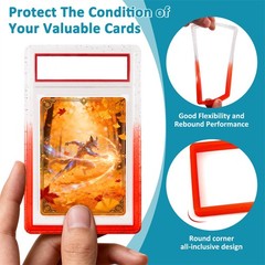 3-30 Pack Gradient For PSA Graded Card TPU Slab Bumper Guard Protector Stackable