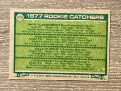1977 Topps Rookie Catchers Alexander/Cerone/Dale Murphy/Pasley RC Card #476 EX