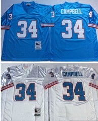 VINTAGE Earl Campbell #34 Houston Oilers Throwback Stitched Jersey