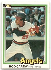 1981 Donruss Rod Carew C Baseball Cards #49