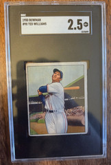1950 Bowman #98 Ted Williams SGC 2.5 Red Sox HOF