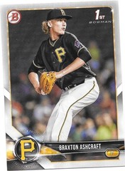 2018 Bowman Draft Braxton Ashcraft Pittsburgh Pirates #BD-95 1st Bowman