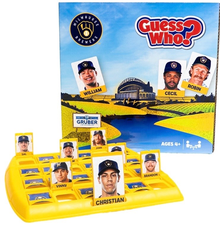 2026 Milwaukee Brewers Guess Who? SGA Hasbro Board Game SGA July 25 Free Ship