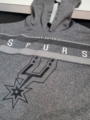 San Antonio Spurs Hoodie Hooded Sweatshirt Men’s Medium Gray (NBA) Pullover UNK