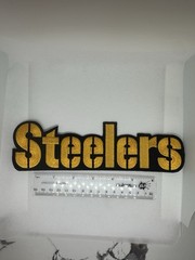 Pittsburgh Steelers GIANT 8.5” X 2.5” Patch Iron On/sew On