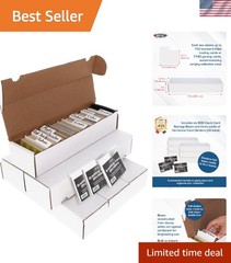 Card Storage Solution: 6 Lightweight Boxes & 30 Dividers for 4800 Cards
