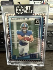 2025 Panini Donruss -Cam Skattebo #302 Optic Preview Football Emoji Prizm (RC)