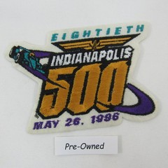 1996 Indy 500 Event Collector Emblem Patch Iron-On-Patch Buddy Lazier Pre-Owned