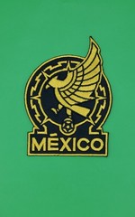 Seleccion Mexicana Gold Futbol Mexico Soccer Embroidered Iron-on Patch – 3.75″