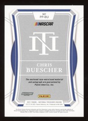 2021 Panini National Treasures Premium Patches Chris Buescher 08/15 Race-worn