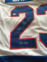 DAVE CHRISTIAN AUTOGRAPHED 1980 OLYMPIC JERSEY J.S.A. AUTHENTICATED