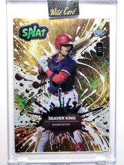 2024 Wild Card Seaver King 1/1 PRC splat Baseball Gold And White