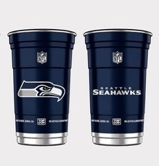 NFL Aluminum Cups 20 oz 2 Matching Cups Choose Your Team Reusable Made in USA
